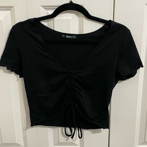 ruched crop top